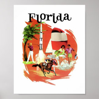 Poster vintage Florida Travel
