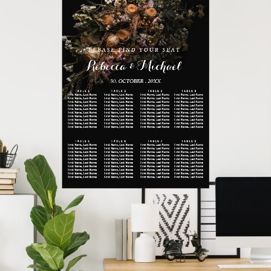 Poster vintage foncé (Bureau à domicile)