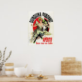 Poster Vintage français belle époque apéritif ad (Cuisine)
