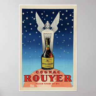 Poster vintage Français Liqueur Alcool Art Déco