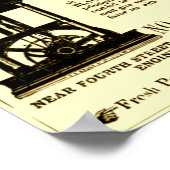 Poster "Vintage Franklin Tea & Coffee Broadside 1853" (Coin)