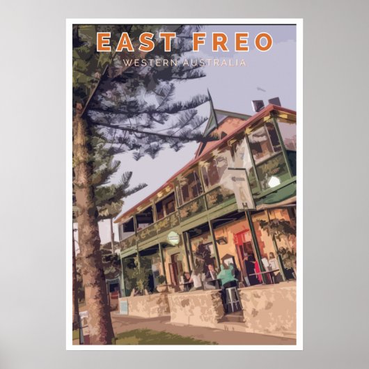 Poster vintage - Fremantle, Australie occidentale (Devant)