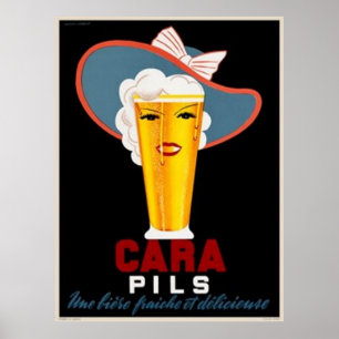 Poster Vintage French Beer Advertisement