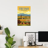Poster Vintage Fresno (Bureau à domicile)
