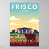 Poster Vintage Frisco Texas (Devant)