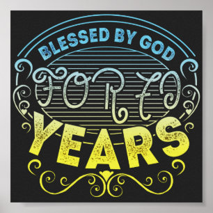 Poster vintage Funny 70 ans dire citation