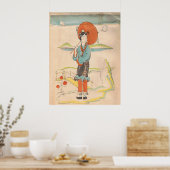 Poster Vintage Geisha (Cuisine)