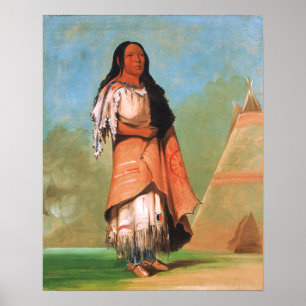 Poster Vintage George Catlin, Indien