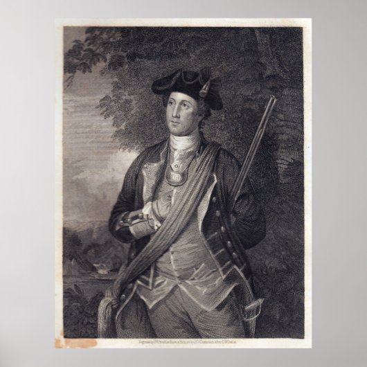 Poster Vintage George Washington Portrait (Devant)