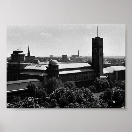 Poster Vintage Germany Munich Deutsch Museum (Devant)