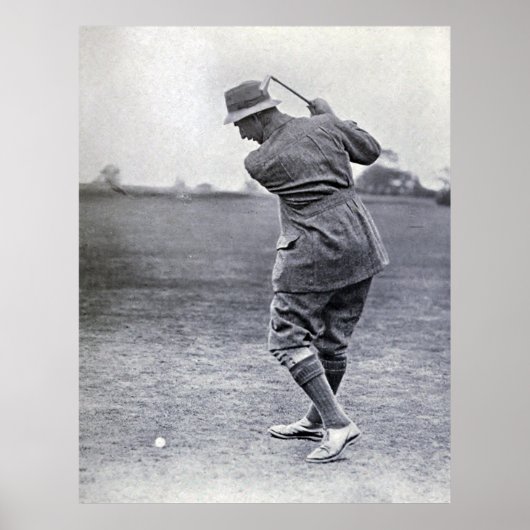Poster Vintage Golfer : Harry Vardon (Devant)