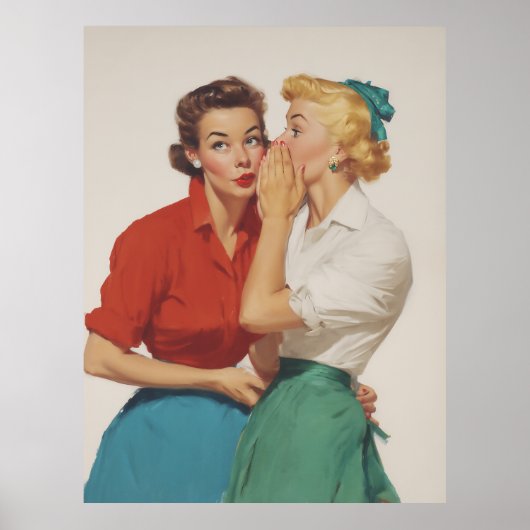 Poster Vintage Gossip Girls Delft (Devant)
