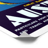 Poster Vintage Great Barrier Reef Australie Voyage (Coin)