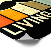 Poster Vintage Growing Strong Living Long - Retro Moustac (Coin)