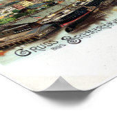 Poster Vintage Gruss aus Bremerhaven litho (Coin)