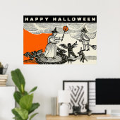 Poster Vintage Halloween (Bureau à domicile)