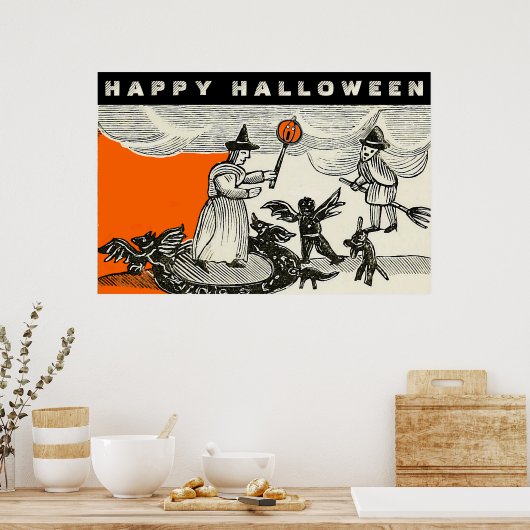 Poster Vintage Halloween (Cuisine)