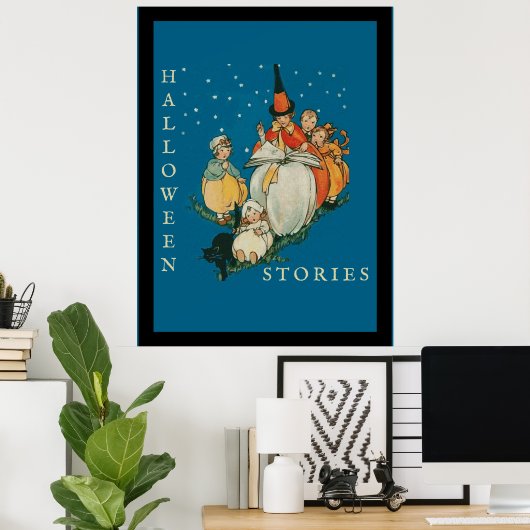 Poster Vintage Halloween (Bureau à domicile)