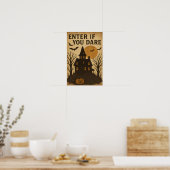 Poster Vintage Halloween Enter if You Dare (Cuisine)