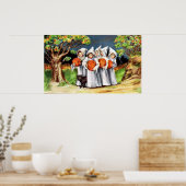 Poster Vintage Halloween kids (Cuisine)