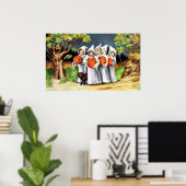 Poster Vintage Halloween kids (Bureau à domicile)