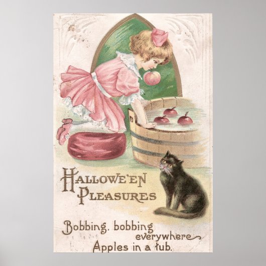 Poster Vintage Hallowe'en Plaisirs (Devant)