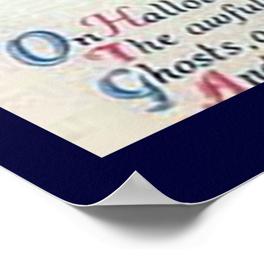 Poster Vintage Halloween Salutations Imprimer (Coin)