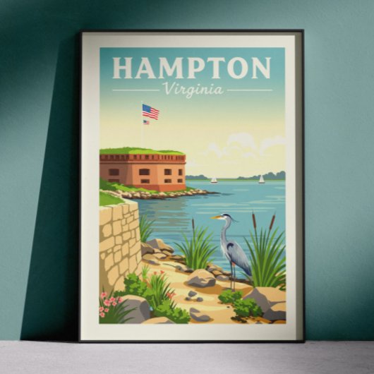 Poster Vintage Hampton Virginia