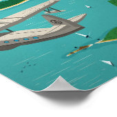 Poster vintage Hawaï (Coin)