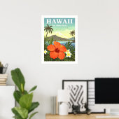 Poster Vintage Hawaii (Bureau à domicile)