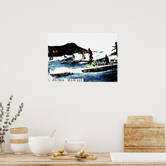 Poster Vintage Hawaii (Cuisine)