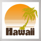 Poster Vintage Hawaii (Devant)