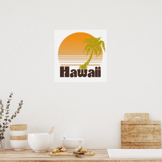 Poster Vintage Hawaii (Cuisine)