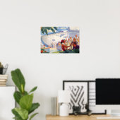 Poster vintage Hawaii Travel (Bureau à domicile)