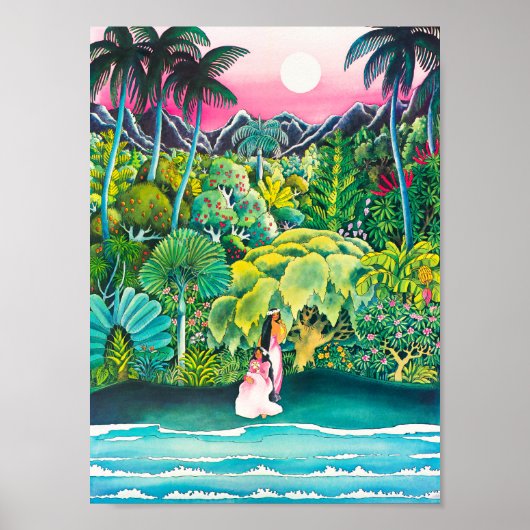 Poster vintage Hawaii Travel (Devant)