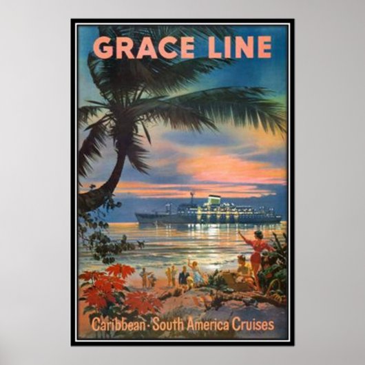 Poster Vintage Hawaii, USA - (Devant)