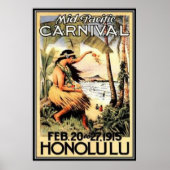 Poster Vintage Hawaii, USA - (Devant)