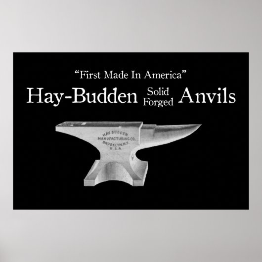 Poster Vintage Hay-Budden Anvil (Devant)