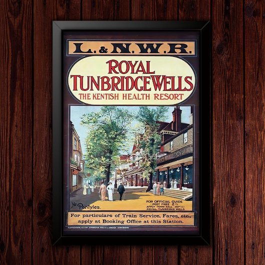 Poster Vintage Health Resort Advertising