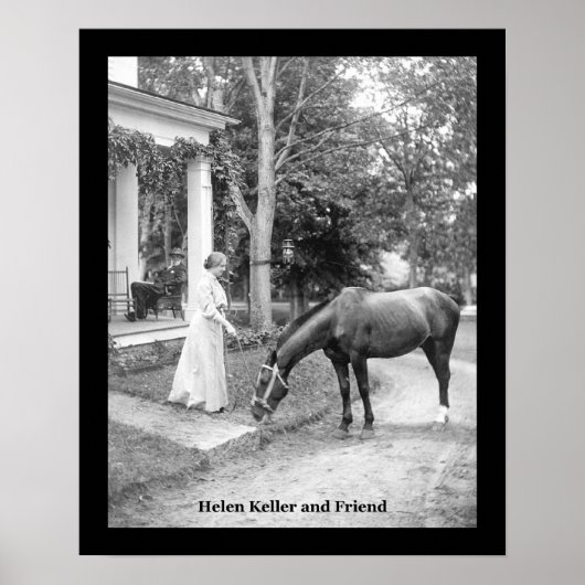 Poster vintage Hellen Keller IMPRIMER (Devant)
