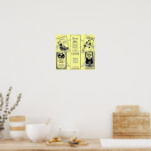 Poster "Vintage & Historic coffee booklet medley" (Cuisine)