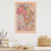 Poster Vintage historique 1920 Afrique (Cuisine)