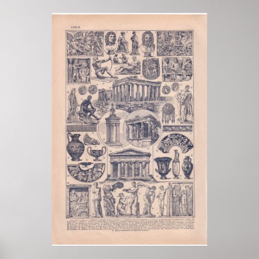 Poster Vintage historique 1920 Grèce (Devant)