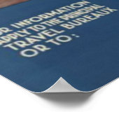 Poster vintage Holland Air Travel (Coin)