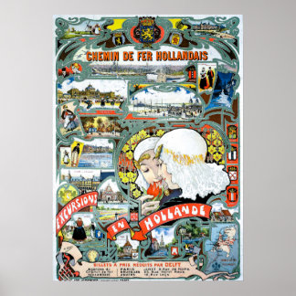 Poster vintage Holland Travel