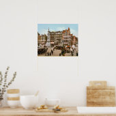 Poster Vintage Hollandais Image, tramways d'Amsterdam (Cuisine)