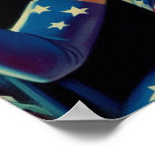 Poster Vintage horreur vampire fille (Coin)