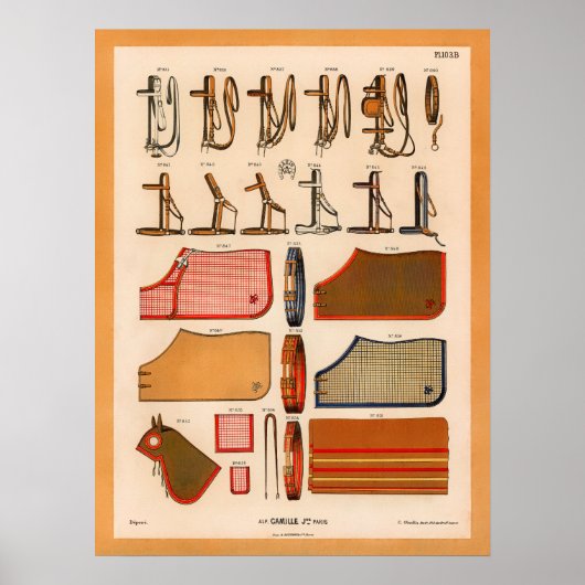 Poster vintage Horse Tack (Devant)