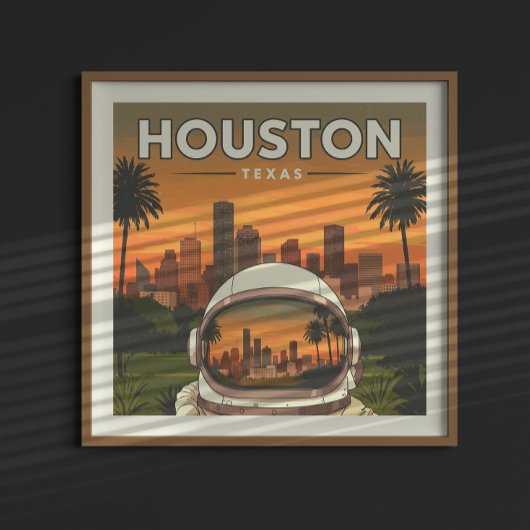 Poster Vintage Houston Texas