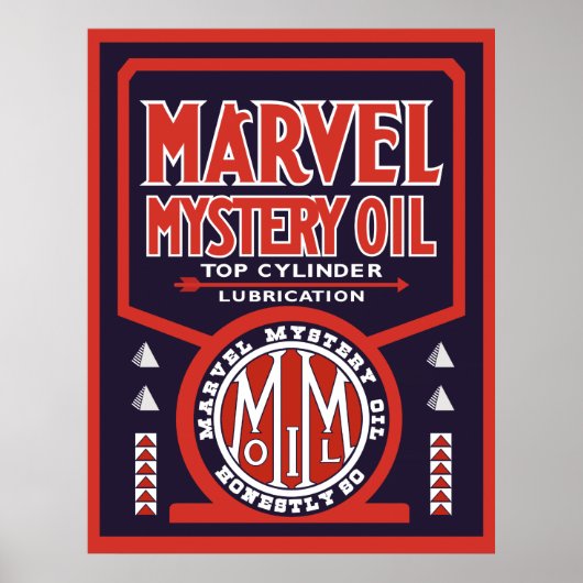 Poster Vintage Huile (Devant)